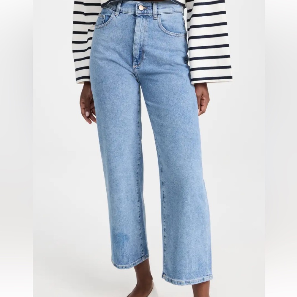 DL1961 Hepburn Wide Leg High Rise Vintage Ankle Jeans